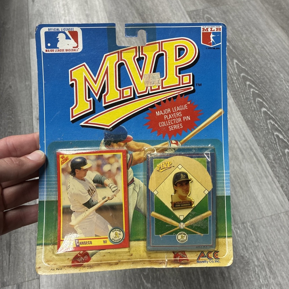 1990 Jose Canseco MLB MVP Major League Players Collector Pin Series Oakland A's